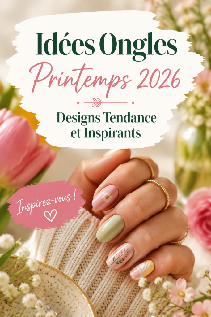 Ongles colorés et créatifs pour le printemps 2026