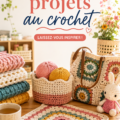 Un bel ouvrage au crochet coloré en cours de réalisation