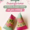 Un rouleau de papier toilette transformé en personnage ludique dans un environnement créatif.