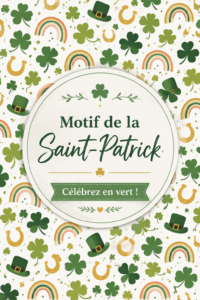 Création de motifs colorés pour célébrer la Saint-Patrick.