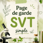 Modèle de page de garde SVT décorative et colorée