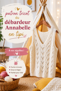 Patron tricot du débardeur Annabelle, idéal pour les tricoteuses