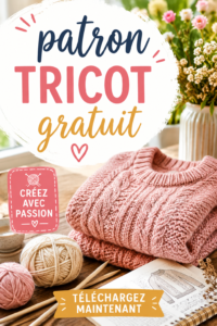 Patrons de tricot gratuits avec échantillons de modèles colorés