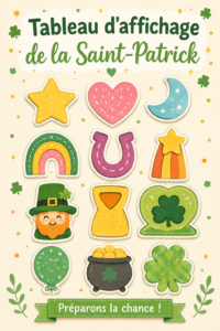 Un tableau décoratif inspiré de la Saint-Patrick avec des éléments festifs.