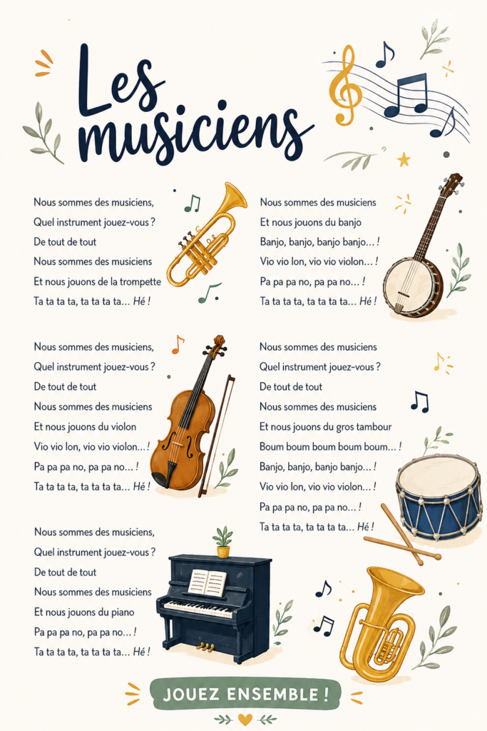 Un groupe de musiciens jouant ensemble dans un parc, rassemblant les membres de la communauté.