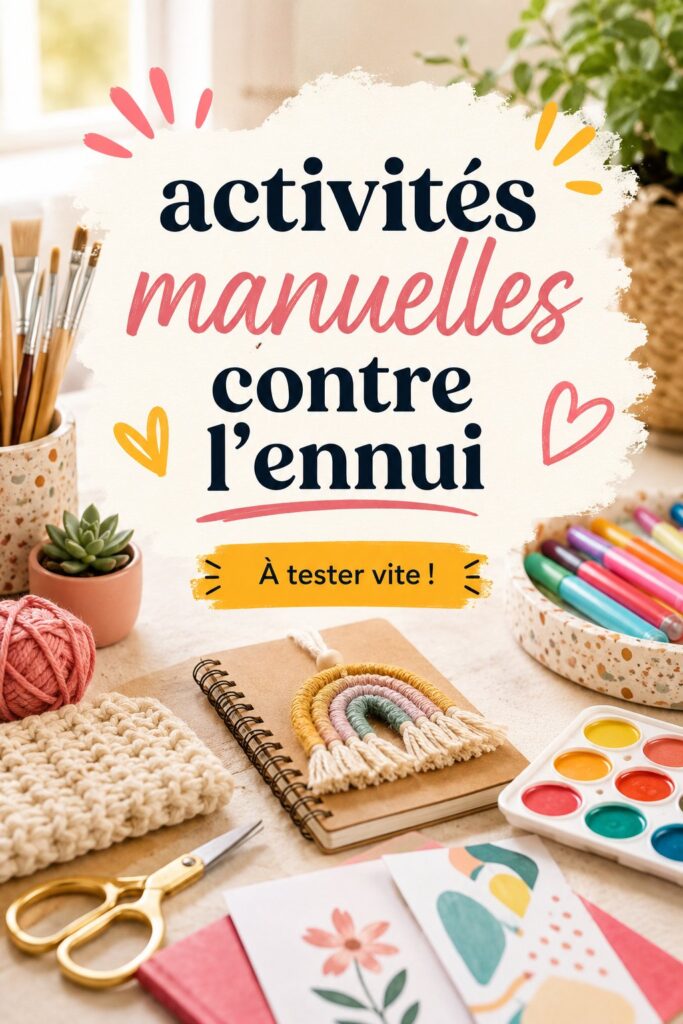 Femme en train de réaliser une activité manuelle créative
