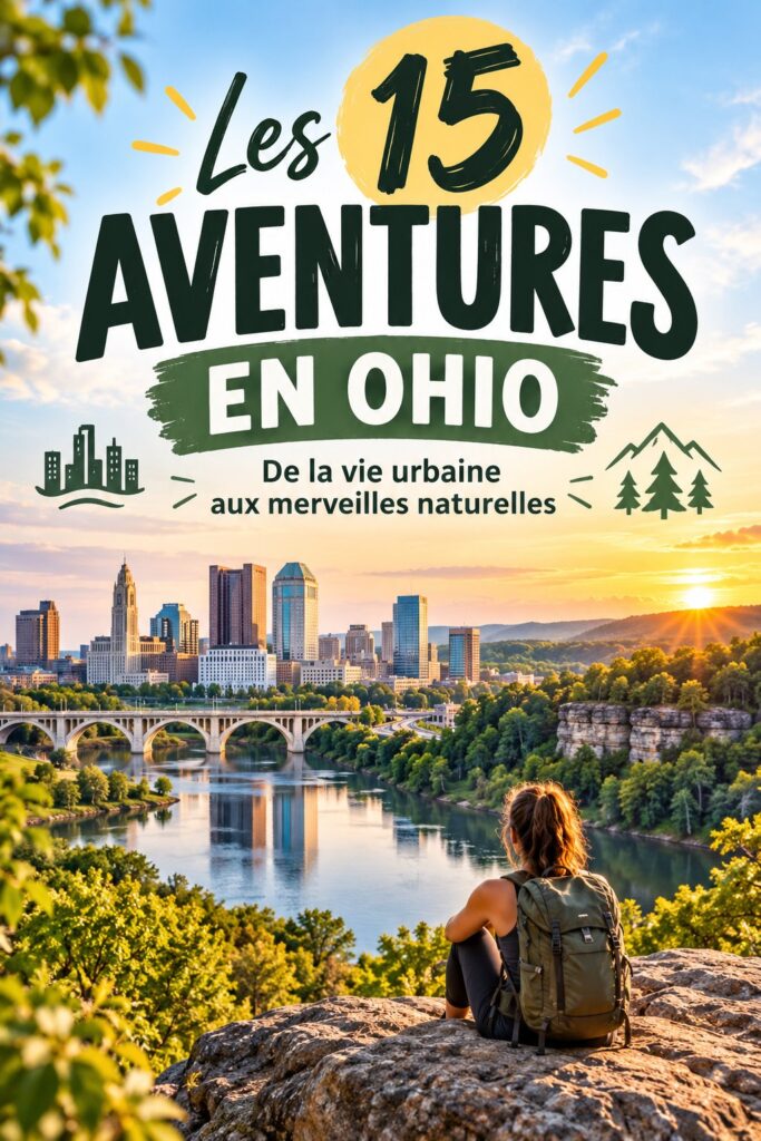 Montage sur les aventures à vivre en Ohio, alliant nature et ville