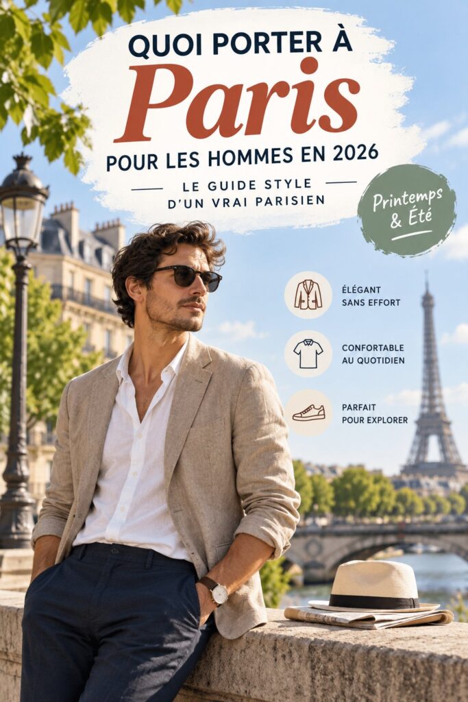 Un ensemble stylé pour un séjour à Paris, mettant en avant le mode féminin en 2026.