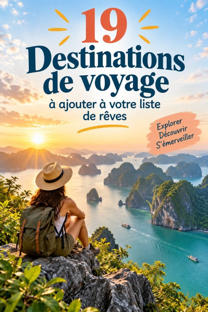 Des vues captivantes sur des destinations de voyage de rêve.