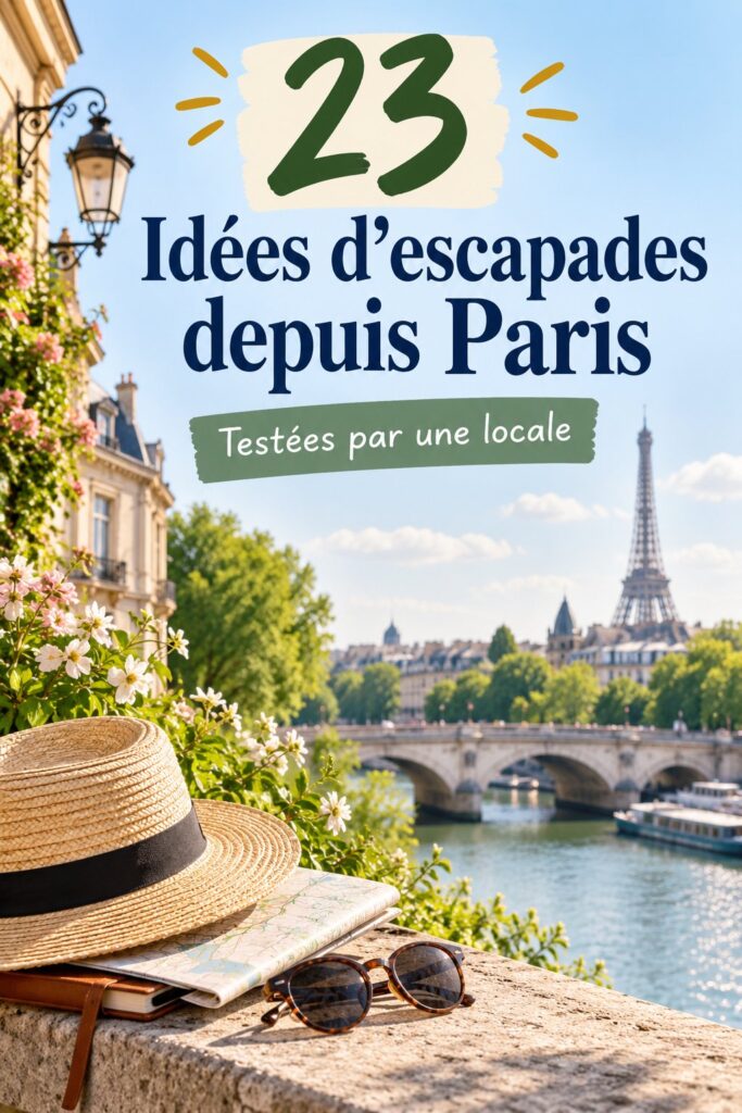 Vue d'une excursion à la campagne près de Paris, mettant en valeur des paysages pittoresques.