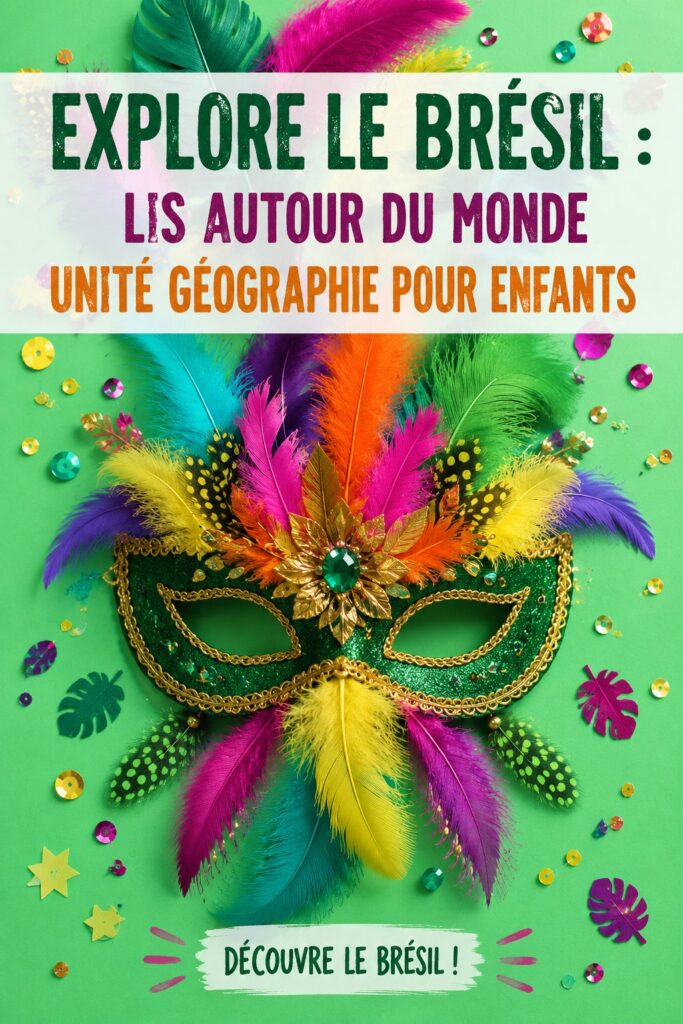 Enfants réalisant des activités manuelles inspirées du Brésil