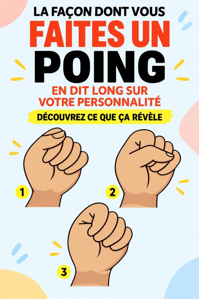 Fermez le poing pour explorer votre personnalité