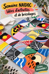 Un groupe de personnes créant des arts et métiers pour la NAIDOC Week
