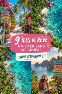 Une plage paradisiaque sur une île accessible et abordable