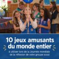 Jeux du monde avec des enfants rassemblés pour célébrer le World Thinking Day