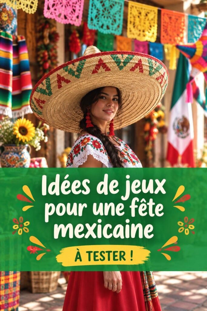 Des amis s'amusent avec des jeux mexicains lors d'une soirée festive.