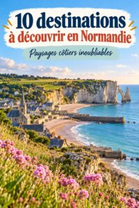 Vue panoramique des falaises d'Étretat en Normandie