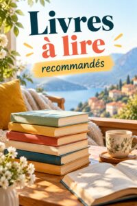 Une sélection de livres inspirants sur une table en bois, promesse de créativité et de découverte.
