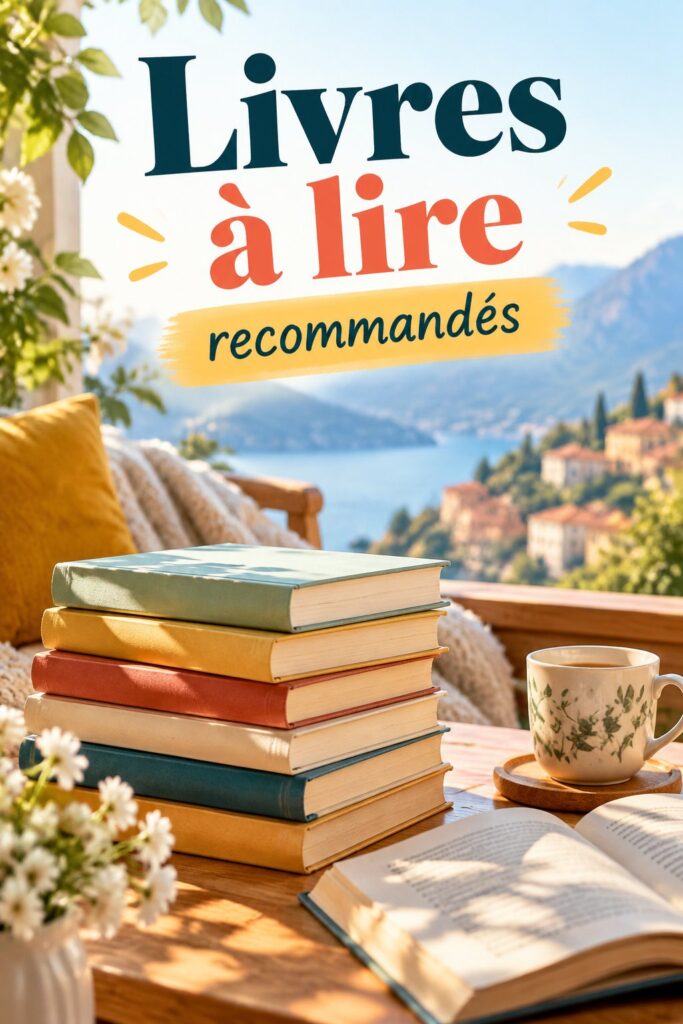 Une sélection de livres inspirants sur une table en bois, promesse de créativité et de découverte.