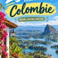 Une vue panoramique colorée de la ville de Carthagène en Colombie, montrant ses bâtiments historiques.