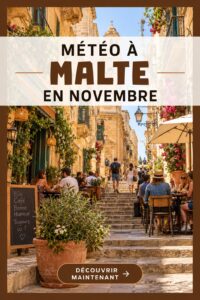 Paysage ensoleillé de Malte en novembre, parfait pour les visites