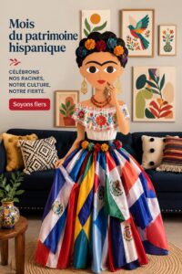 Activités manuelles colorées pour célébrer le Mois du Patrimoine Hispano-américain
