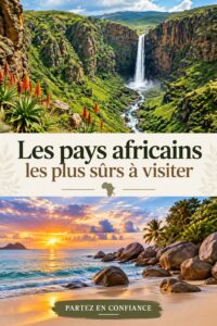 Vue panoramique d'un paysage accueillant dans un pays africain sûr à visiter.