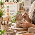Une belle sculpture en argile artisanale sur un fond naturel