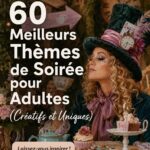 Photo d'une fête avec une décoration créative inspirée de thèmes originaux pour adultes.