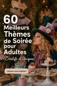 Photo d'une fête avec une décoration créative inspirée de thèmes originaux pour adultes.