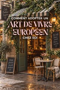 Intérieur de maison décoré dans un style européen chaleureux et accueillant