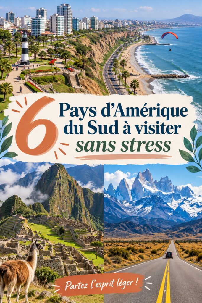 Un paysage apaisant d'Amérique du Sud, idéal pour un voyage tranquille