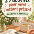 Une femme pratiquant des activités manuelles relaxantes pour vivre l'instant présent.