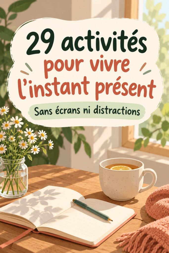 Une femme pratiquant des activités manuelles relaxantes pour vivre l'instant présent.