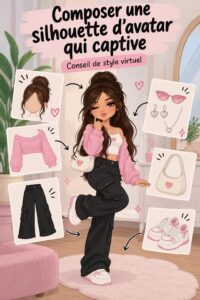 Silhouette d'avatar colorée et captivante sur fond créatif