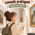 Visiteurs admirant des œuvres d'art dans un musée