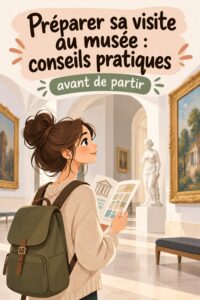 Visiteurs admirant des œuvres d'art dans un musée