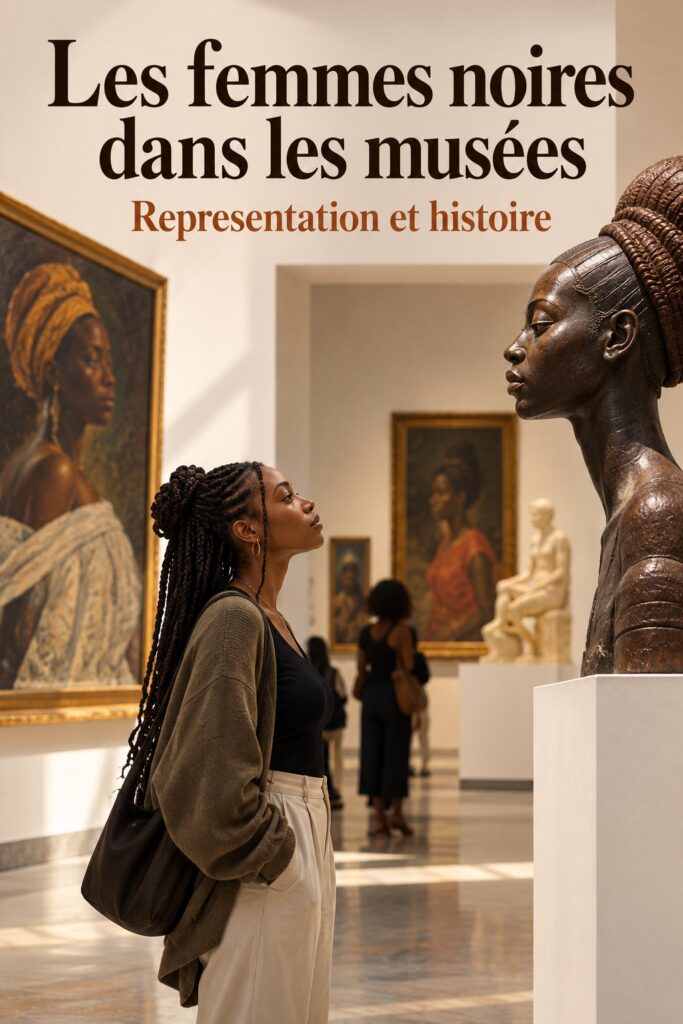 Une exposition artistique mettant en avant des œuvres d'art des femmes noires dans un musée.
