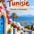 Vue panoramique des plages tunisiennes avec des palmiers en arrière-plan.