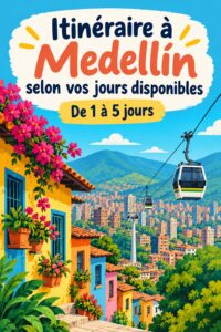 Vue panoramique de Medellín, avec ses collines verdoyantes et ses bâtiments modernes.