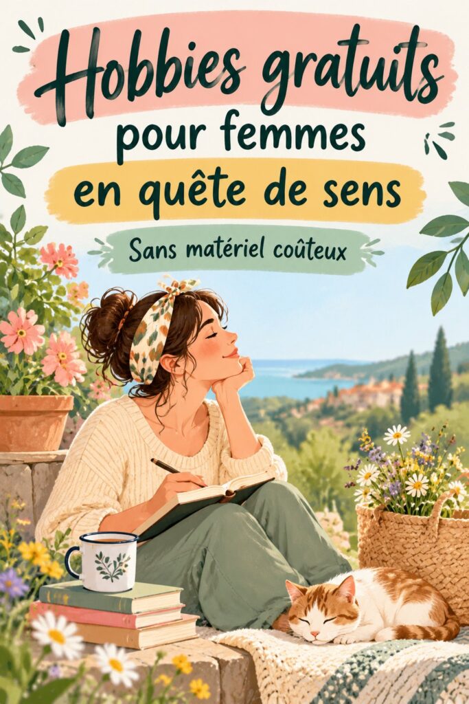 Femme en train de pratiquer un hobby créatif qui lui apporte du bien-être