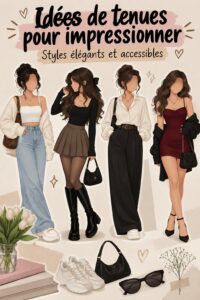 Femme posant avec assurance dans une tenue élégante pour impressionner