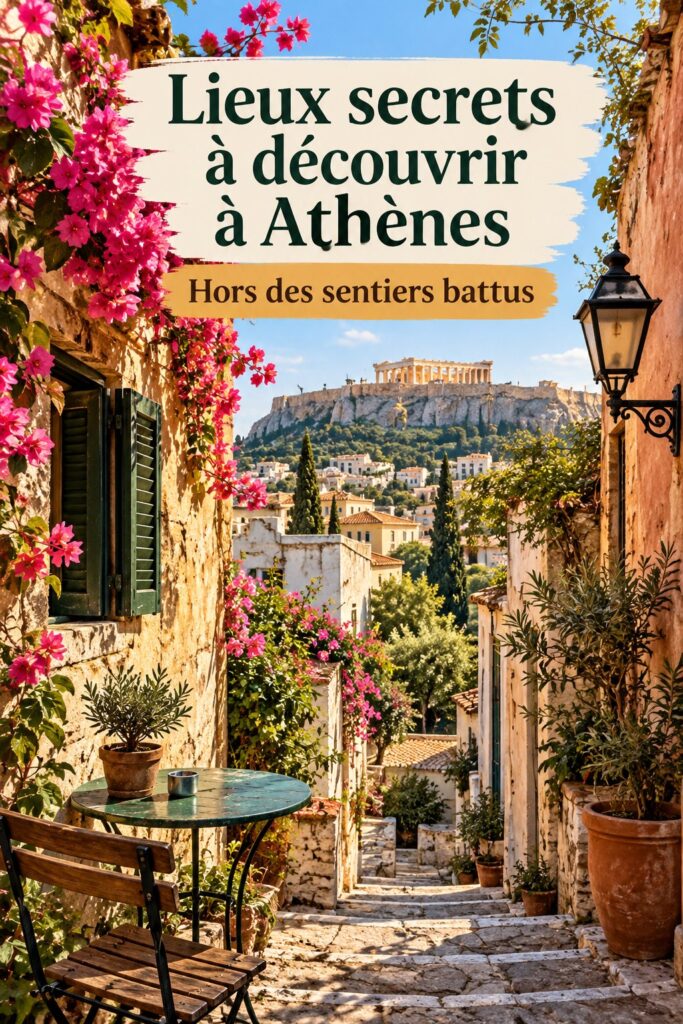 Vue d'un lieu unique à Athènes, mélange de culture et d'histoire.