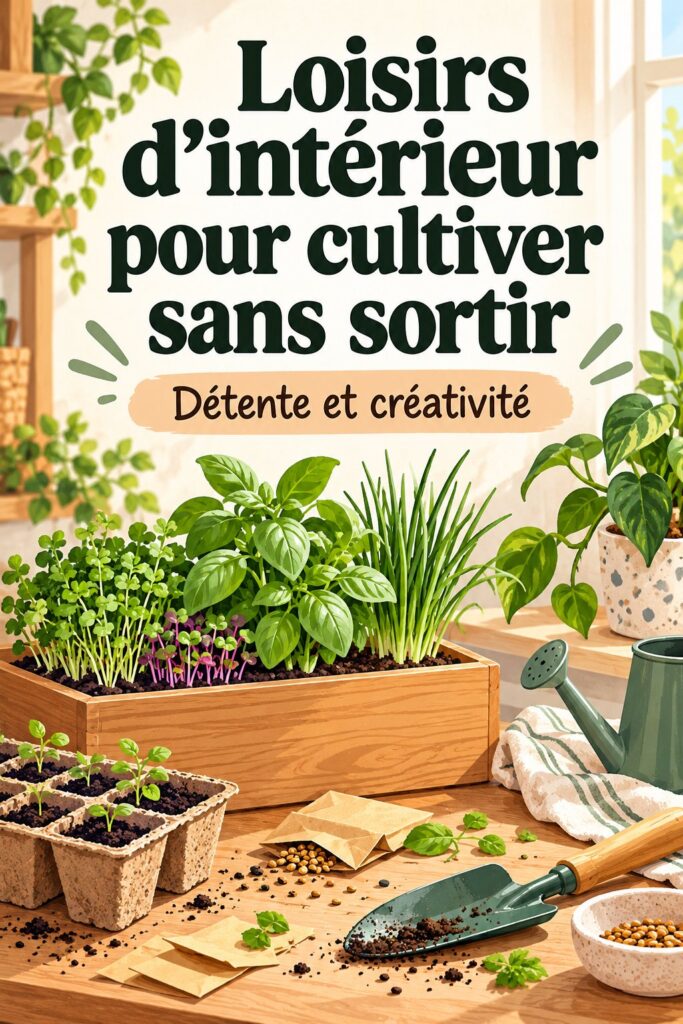 Femme s'adonnant à des loisirs d'intérieur créatifs chez elle, avec des fournitures de bricolage