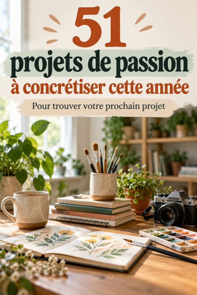 Un collage de projets créatifs à réaliser, parfaits pour éveiller votre passion