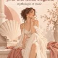 Une femme portant une tenue inspirée de Vénus, élégante et raffinée.