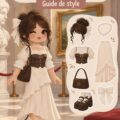 Avatar Roblox avec une tenue chic devant un musée virtuel