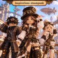 Tenue steampunk pour Roblox avec des éléments futuristes