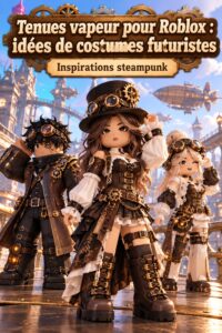 Tenue steampunk pour Roblox avec des éléments futuristes