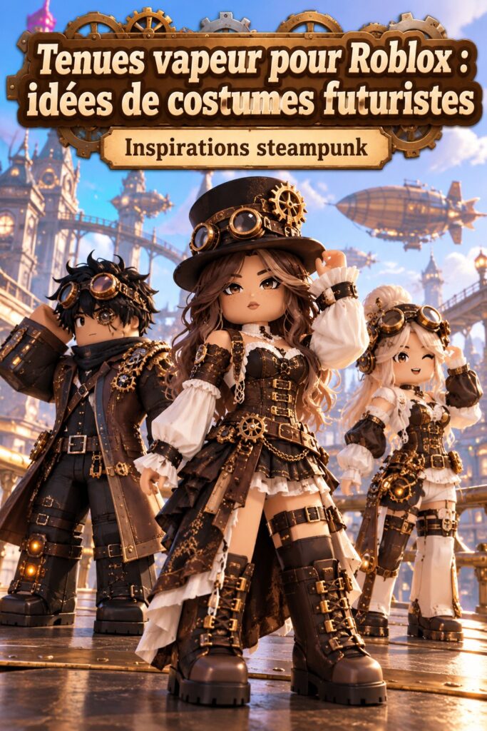 Tenue steampunk pour Roblox avec des éléments futuristes